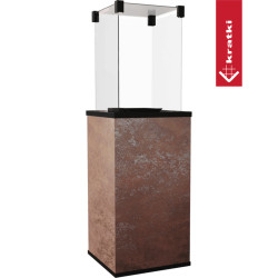 KRATKI Plynový ohřívač PATIO MINI sklo / slinutý křemen OXIDE MORO